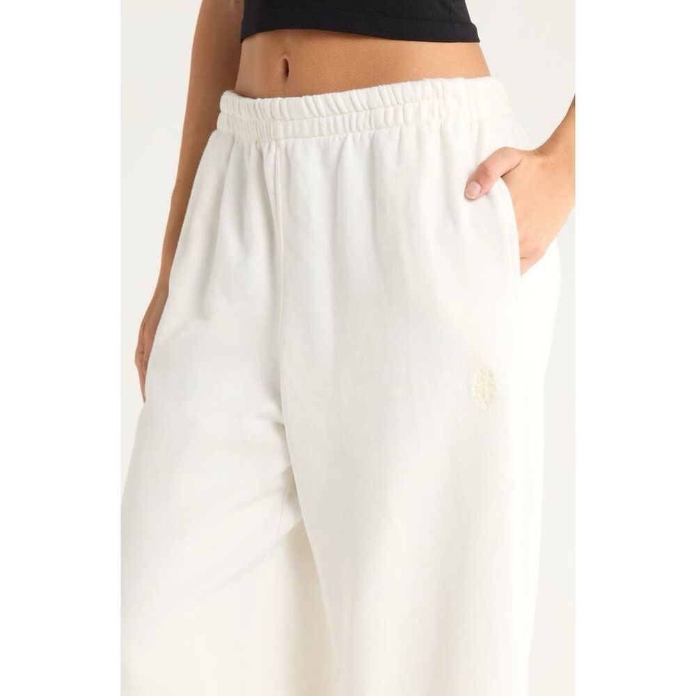Free People Movement NWT All Star Oversize Slouchy Logo Graphic Jogger Pants Ivo - Picture 4 of 9